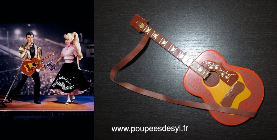 BARBIE guitare pour ELVIS PRESLEY collector rock and roll