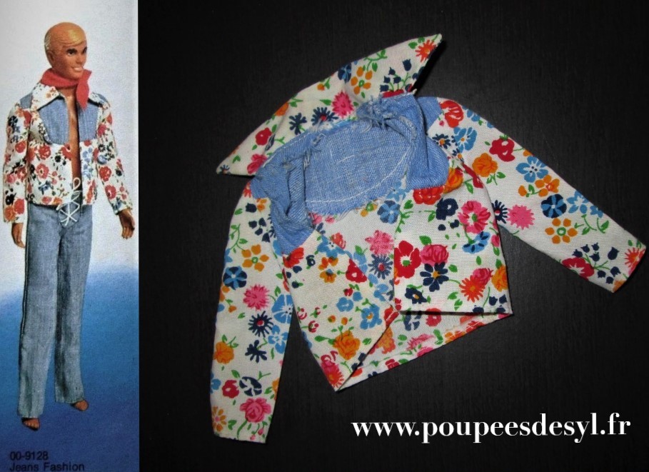 KEN – veste à fleurs floral jacket hippie – JEAN FASHIONS – #9128 – 1976