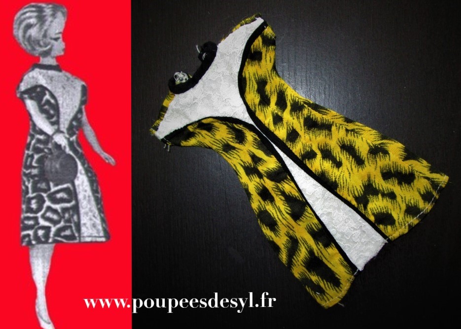 PETRA PLASTY – robe léopard et dentelle dress – #18 – 1964