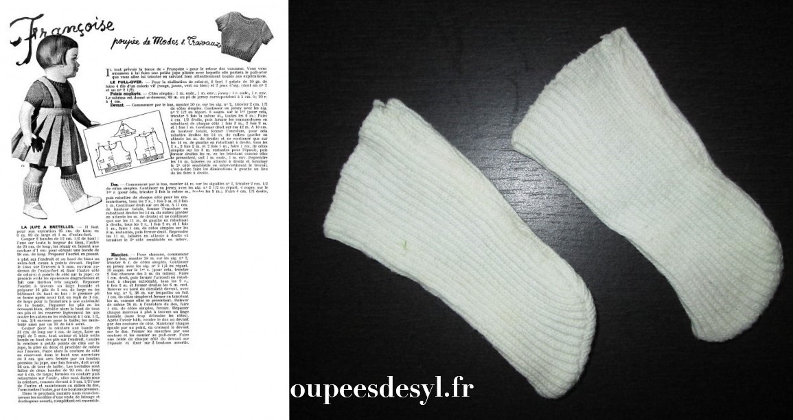 MARIE FRANCOISE – paire de chaussettes d’origine – MODES & TRAVAUX 1950
