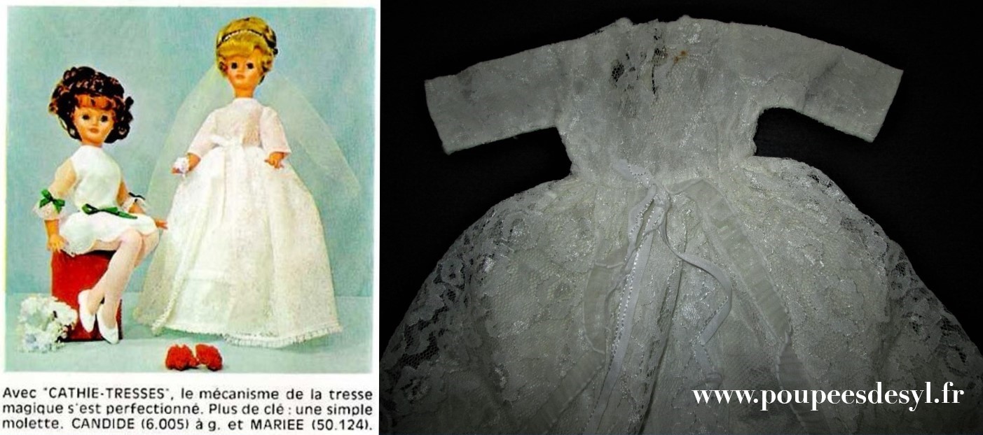 CATHIE de BELLA – robe de mariée de 1969
