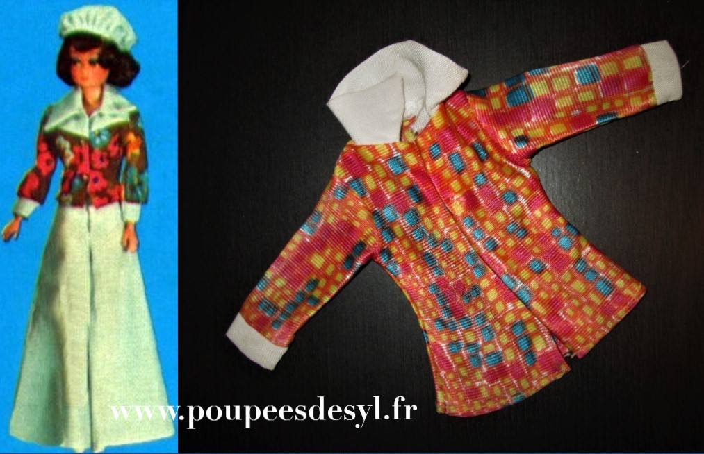 PETRA PLASTY – veste satin multicolore jacket – #5837 – 1976