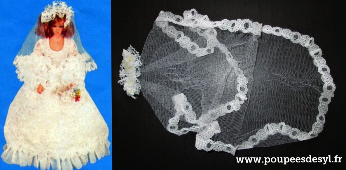PETRA PLASTY – voile de mariée weeding bridal veil – #5819 – 1976