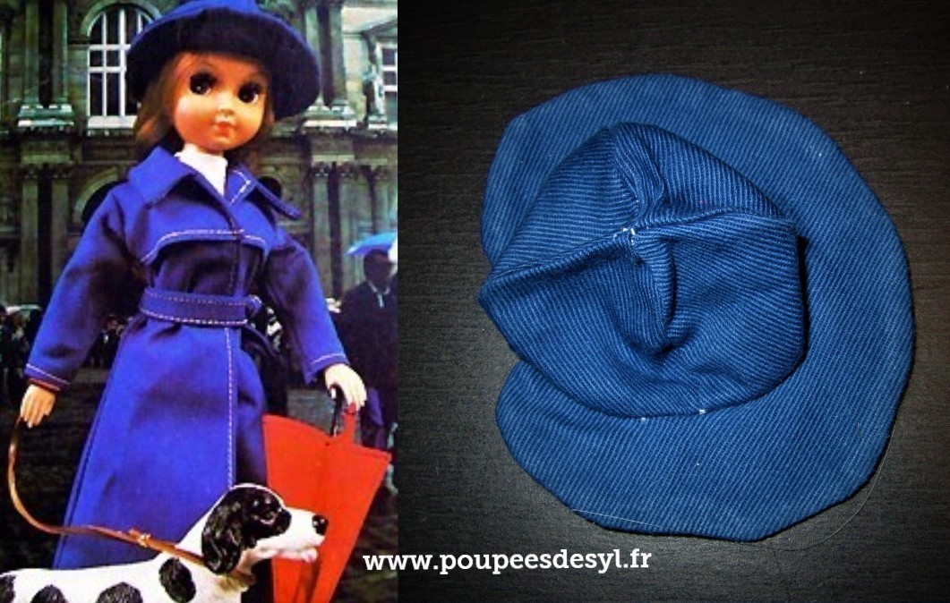 FLEUR OTTO SIMON – chapeau bleu hat – RAINY DAY – #1090