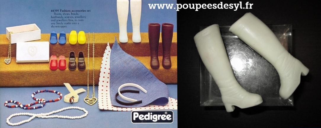 SINDY PEDIGREE – paire de bottes blanc cassé white boots