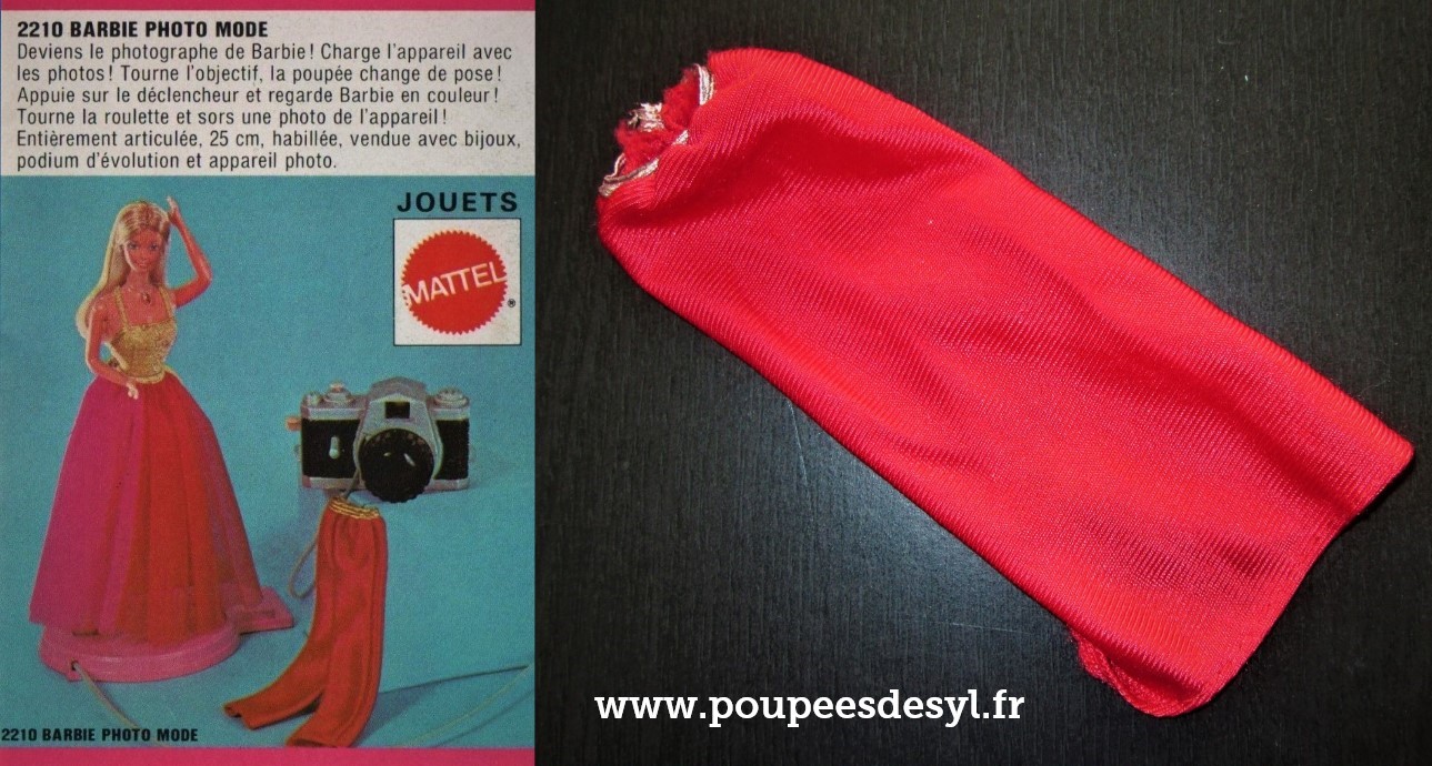 BARBIE – jupe longue rouge ong red skirt – PHOTO MODE – #2210 – 1974