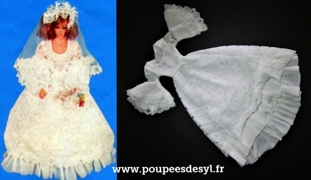 PETRA – PLASTY – robe de mariée wedding dress bridal – #5819 – 1976