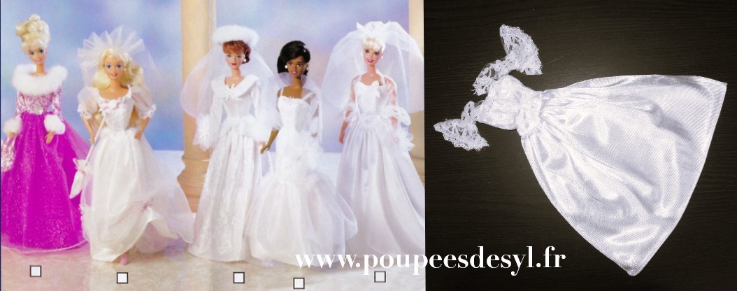 BARBIE – robe de mariée wedding dress – FASHION AVENUE – #15899 – 1996