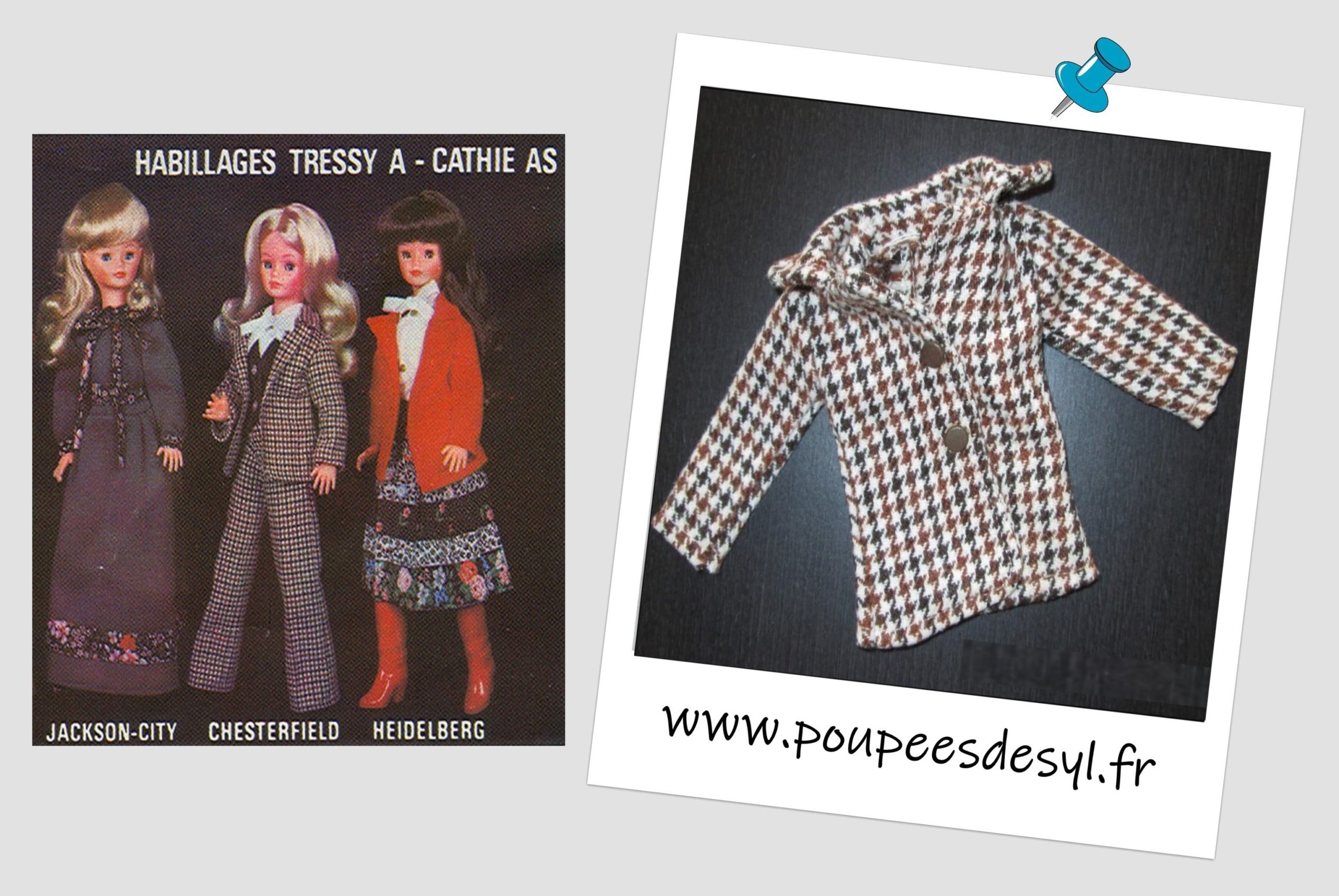 TRESSY de BELLA – veste tailleur – CHESTERFIELD – 1978