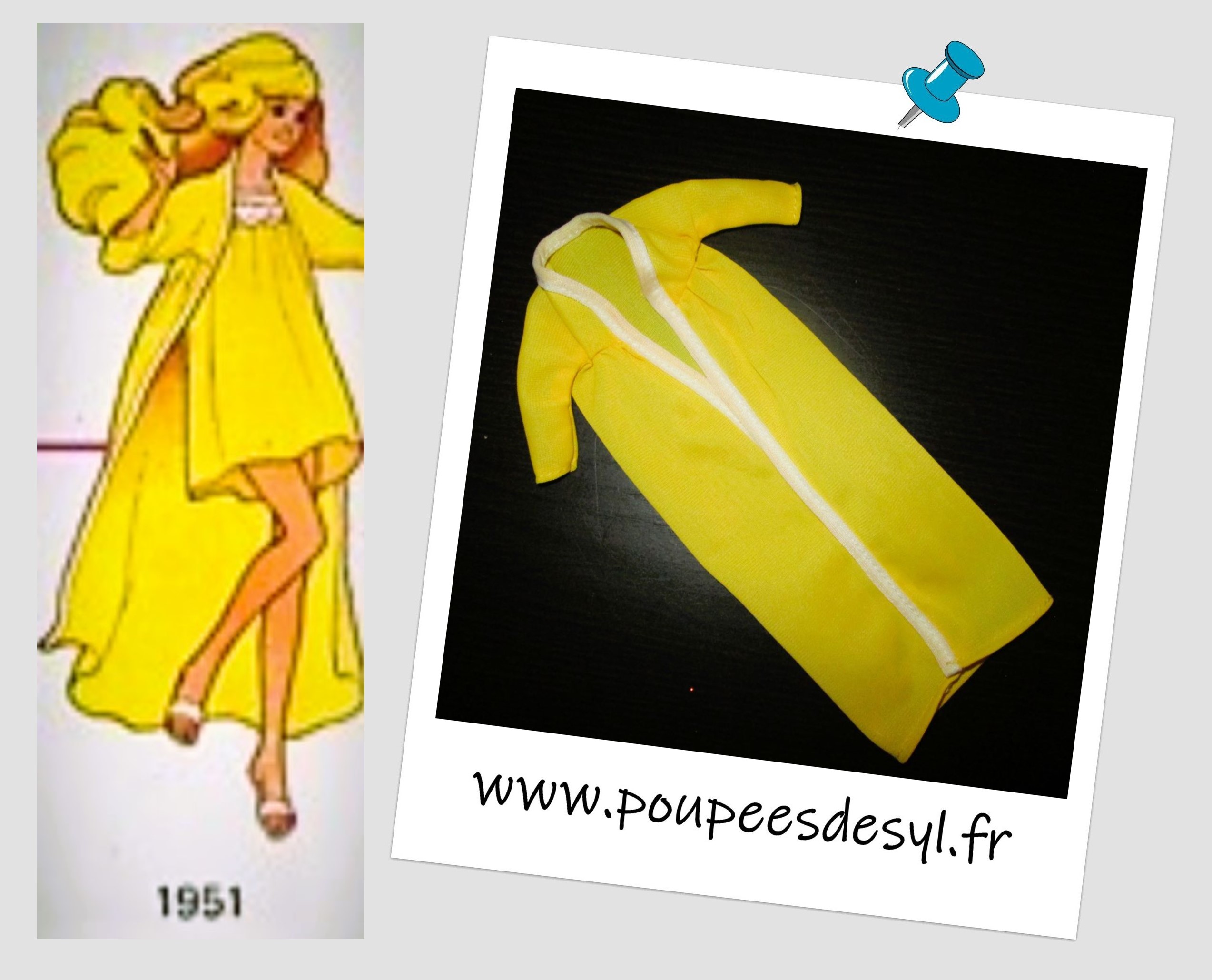 SKIPPER – Manteau jaune – SLUMBER PARTY – #1951 – 1978